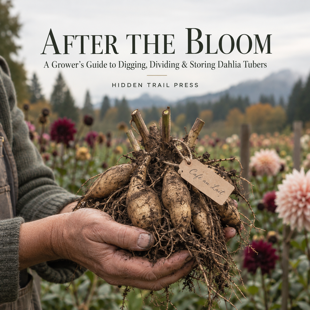 After the Bloom: Digging, Dividing & Storing Dahlia Tubers for Winter (PDF Guide)