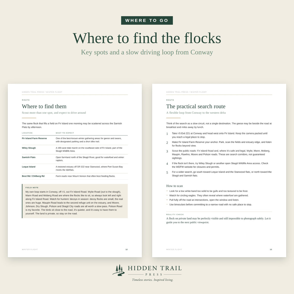 Winter Flight: A Field Guide to the Snow Geese & Swans of the Skagit Valley